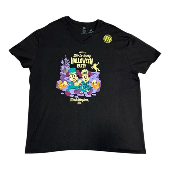 Walt Disney Parks Mickey & Minnie Mouse Halloween Shirt  2015 Glow ITD  2XL  $32 - Picture 1 of 4